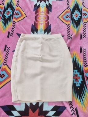 Marciano Cream Mini Skirt